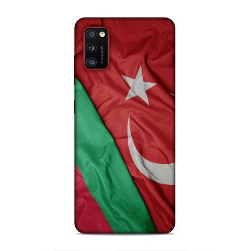 Samsung Galaxy A41 Uyumlu Kılıf Azarbaijan (10) Full Koruma Kılıfı Türk & Azerbaycan Bayrak