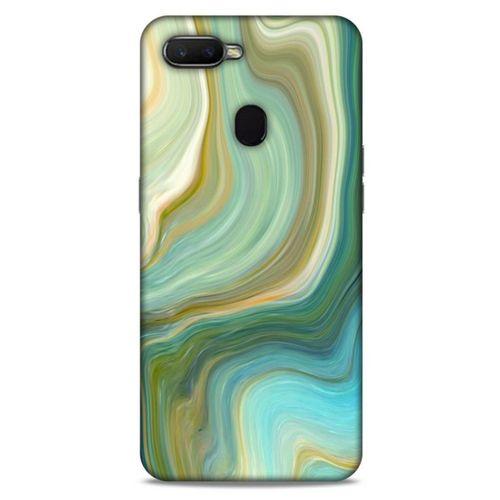 Mermer Desenli (23) Tema Ultra Koruma Kılıfı Su Yeşili Oppo Ax7 Kılıf