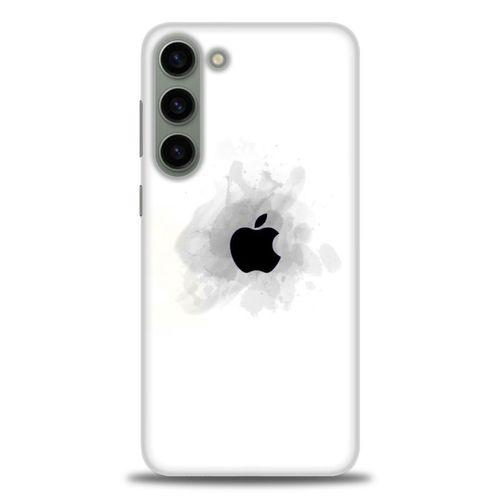 Samsung Galaxy S23 Plus Kılıf HD Baskılı Kılıf - Siyah Elma + Tam Ekran Koruyucu