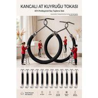40 Adet Kancalı At Kuyruğu Saç Tokası Pratik Saç Toplama Lastiği 718700