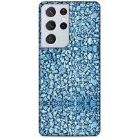 Lopard Samsung Galaxy S21 Ultra Uyumlu Kılıf Taşlı (22) Tam Koruma Kılıfı