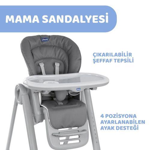 Chicco Polly Magic Mama Sandalyesi Dark Grey