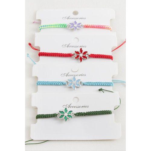 Papatya Makrome Örgülü Bileklik