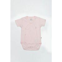Organik Natural Basic Style Kruvaze Yarım Kol Body BS17101 Pembe
