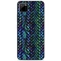Oppo Realme C11 Kılıf Dragons (1) Kılıfı Ejderha Pulları Rainbow