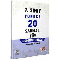 7. Sınıf Türkçe 20 Sarmal Föy Deneme Editör Yayınları