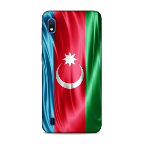 Samsung Galaxy A10 Uyumlu Kılıf Azarbaijan (36) Glitter Kılıf Tam Bayrak
