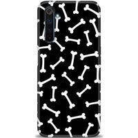 Realme 6 Pro Kılıf HD Baskılı Kılıf - Kemikler + Tam Ekran Koruyucu
