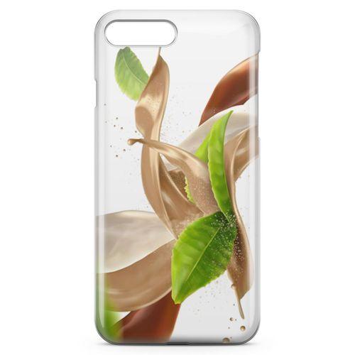 Apple iPhone 8 Plus Kılıf Süt Çay Nane Arka Kapak Koruma Desenli Full Koruyucu