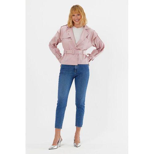 Batik Kısa Kruvaze Trençkot