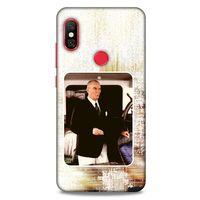 Xiaomi Redmi Note 6 Pro Kılıf Atatürk (24) Darbe Emici Kılıf Eskitilmiş Beyaz