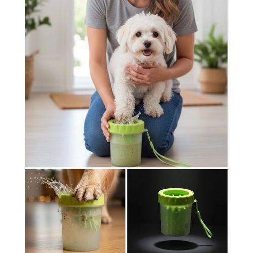 Taşınabilir Köpek Ayak Temizleme Atı Silikon Fırçalı