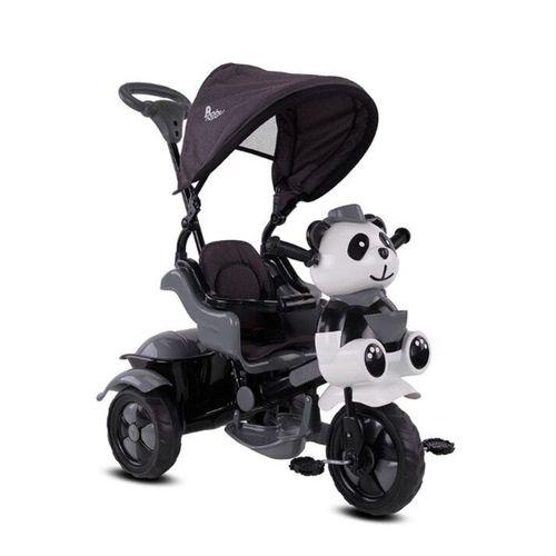 Babyhope 127A Little Panda 3 Tekerli Kontrollü Bisiklet (Pedli) Gri