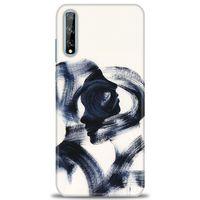 Huawei P Smart S Kılıf HD Baskılı Kılıf - Adam ve Kadın + Tam Ekran Koruyucu