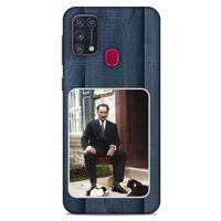 Samsung Galaxy M31 Kılıf Atatürk (37) Silicone Cover Laci Ahşap
