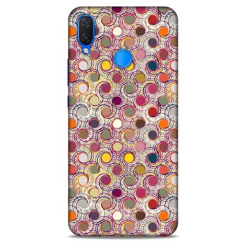 Huawei Psmart 2019 Kılıf Pastel Renkler (36) Glitter Kılıf Sarı Pembe