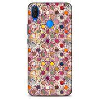 Huawei Psmart 2019 Kılıf Pastel Renkler (36) Glitter Kılıf Sarı Pembe
