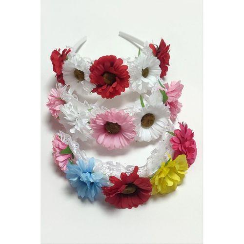 Çiçek Tüllü Taç