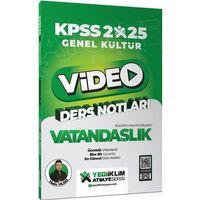 2025 KPSS Genel Kültür Vatandaşlık Video Ders Notları Yediiklim Yayınları
