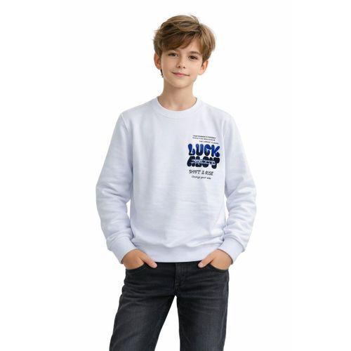 Erkek Çocuk Önü Arkası Baskılı Sweatshirt BGL-ST05237