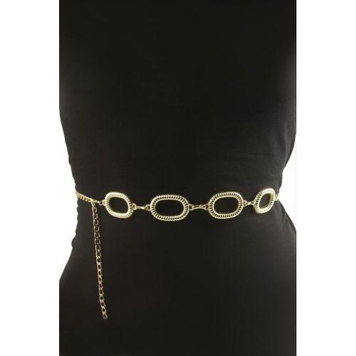Oval Metal Zincir Kemer