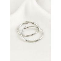 Halka Lüks Çelik Küpe 4 cm