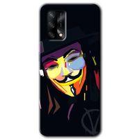 MRCİLETİSİM Oppo A74 Kılıf Kapak - Vendetta +Hayalet Ekran Yandan Gözükmez