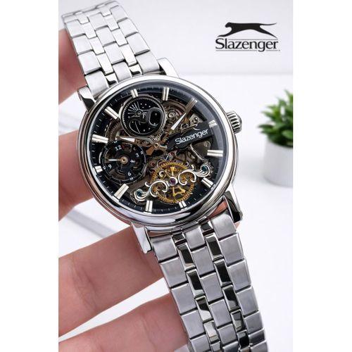 Slazenger Otomatik Full Çelik Gece Gündüz Fonksiyon Mehtap Özellikli 100 Mt Suya Dynklı VS.BLKT.0965