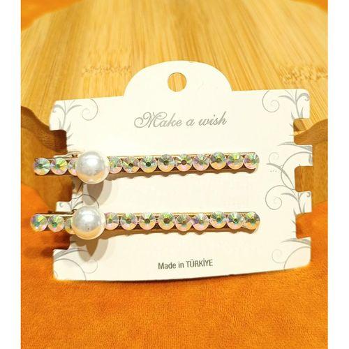 Monalisa Home Lüks Gösterişli  Parıltılı Yan Pens Toka