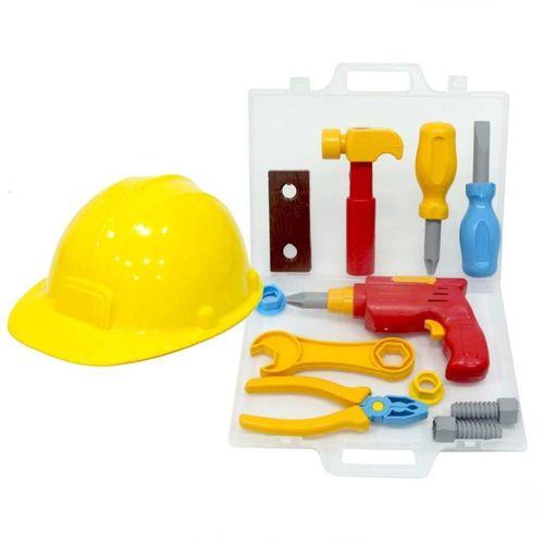 Çocuk Minik Usta Çantalı Baretli Tamir Seti