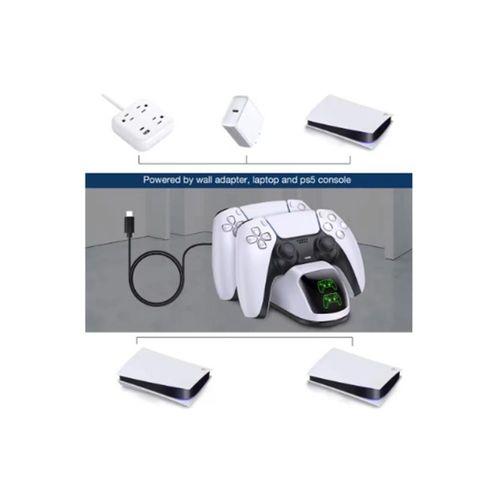 Ps5 Dualsense Uyumlu Çiftli Şarj İstasyonu Hızlı Şarj Standı Led Şarj Göstergeli