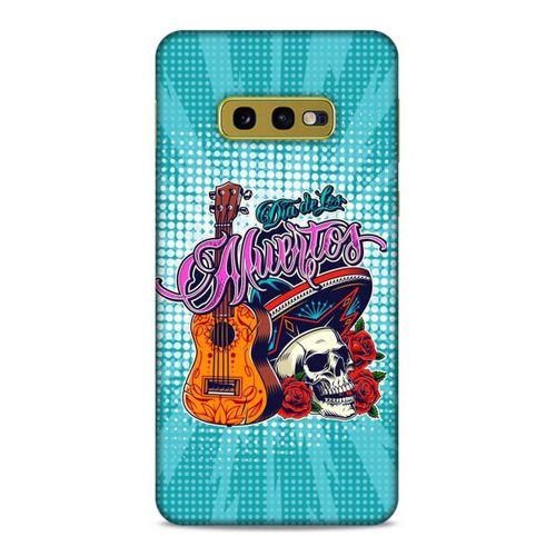 Lopard Samsung Galaxy S10e Uyumlu Kılıf Tattoo's (34) Slim Armor Kılıf İskelet & Gitar