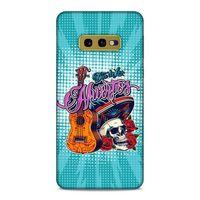 Lopard Samsung Galaxy S10e Uyumlu Kılıf Tattoo's (34) Slim Armor Kılıf İskelet & Gitar
