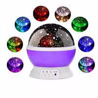 Mor Dönen Renkli Ay Yıldızlı Gökyüzü Yansıtmalı Projeksiyon Gece Lambası Çocuk Bebek Parti Odası