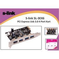 S-LINK SL-3EX6 PCI Express TO USB 3.0  x4 Port Kart