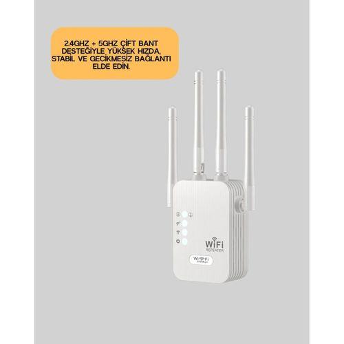 Çift Bantlı Otomatik Kurulum Wifi Repeater Menzil Genişletici