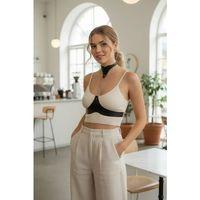 Siyah Kadın Kemer Zincir Detaylı Yüksek Yaka Korse - Brf1265