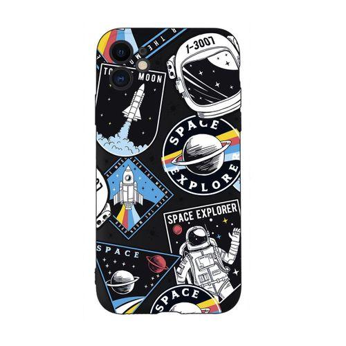 iPhone 11 Uyumlu Space Desenli Kamera Korumalı Lansman Kılıf Premium Silikonlu