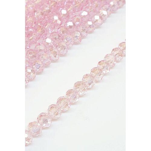 Açık Pudra Kristal Boncuk 6 Mm