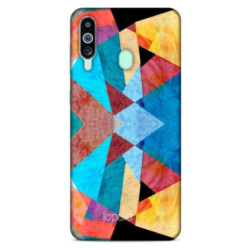 Samsung Galaxy M40 Kılıf Pastel Renkler (25) Antişok Kapak Mavi Sarı