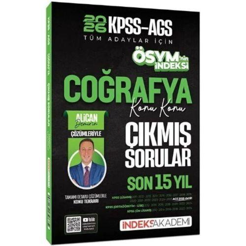 2026 KPSS MEB AGS Coğrafya ÖSYM nin İndeksi Son 15 Yıl Konu Konu Çıkmış Sorular Çözümlü İndeks Akademi