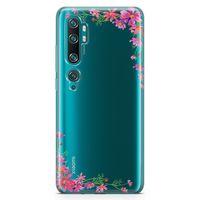 Xiaomi Mi Note 10 Kılıf Akdeniz Çiçekleri Arka Kapak Koruma Desenli Full Koruyucu