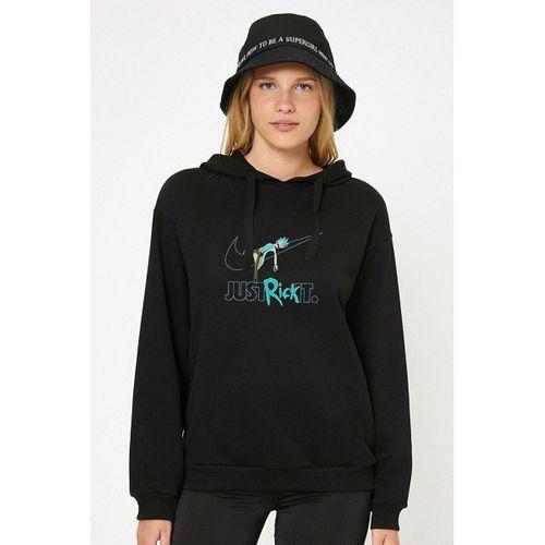 Just Rick it Kapşonlu Sweatshirt Hoodie