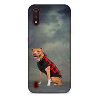 Samsung Galaxy A01 Kılıf Köpek Kıyafetleri (31) TPU Kılıf Pitbull Yelek