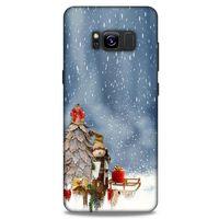 Samsung Galaxy S8 Kılıf Snowix (5) Koruma Kabı Gri Beyaz