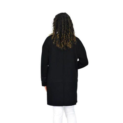 Kadın Siyah Likralı Viskon Hırka BGL-ST04678