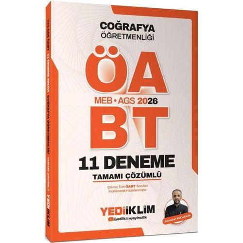 2026 MEB AGS ÖABT Coğrafya Öğretmenliği Tamamı Çözümlü 11 Deneme Yediiklim