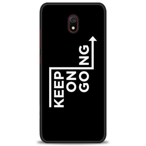 Xiaomi Redmi 8A Kılıf HD Baskılı Kılıf - Keep On Going + Tam Ekran Koruyucu