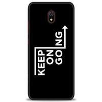 Xiaomi Redmi 8A Kılıf HD Baskılı Kılıf - Keep On Going + Tam Ekran Koruyucu