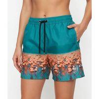 Deniz Şortu Fermuarlı Cepli File Astarlı Hızlı Kuruyan Premium - Su Yeşili